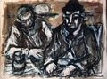 All’osteria, 1988, tecnica mista su carta, cm 30x40, Napoli, collezione Lauro